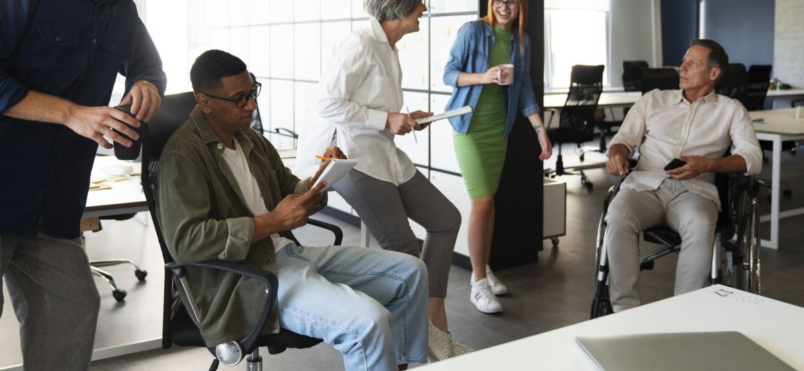 man-wheelchair-having-inclusive-office-job