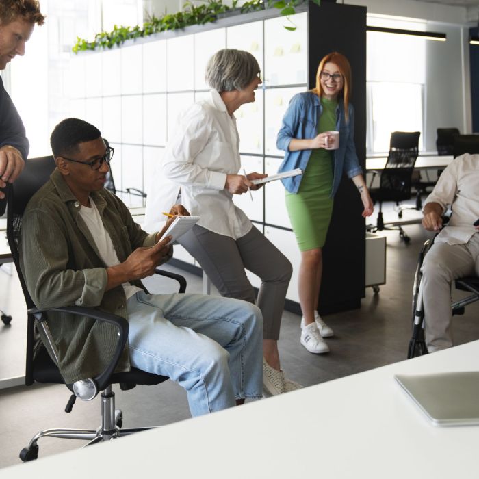 man-wheelchair-having-inclusive-office-job